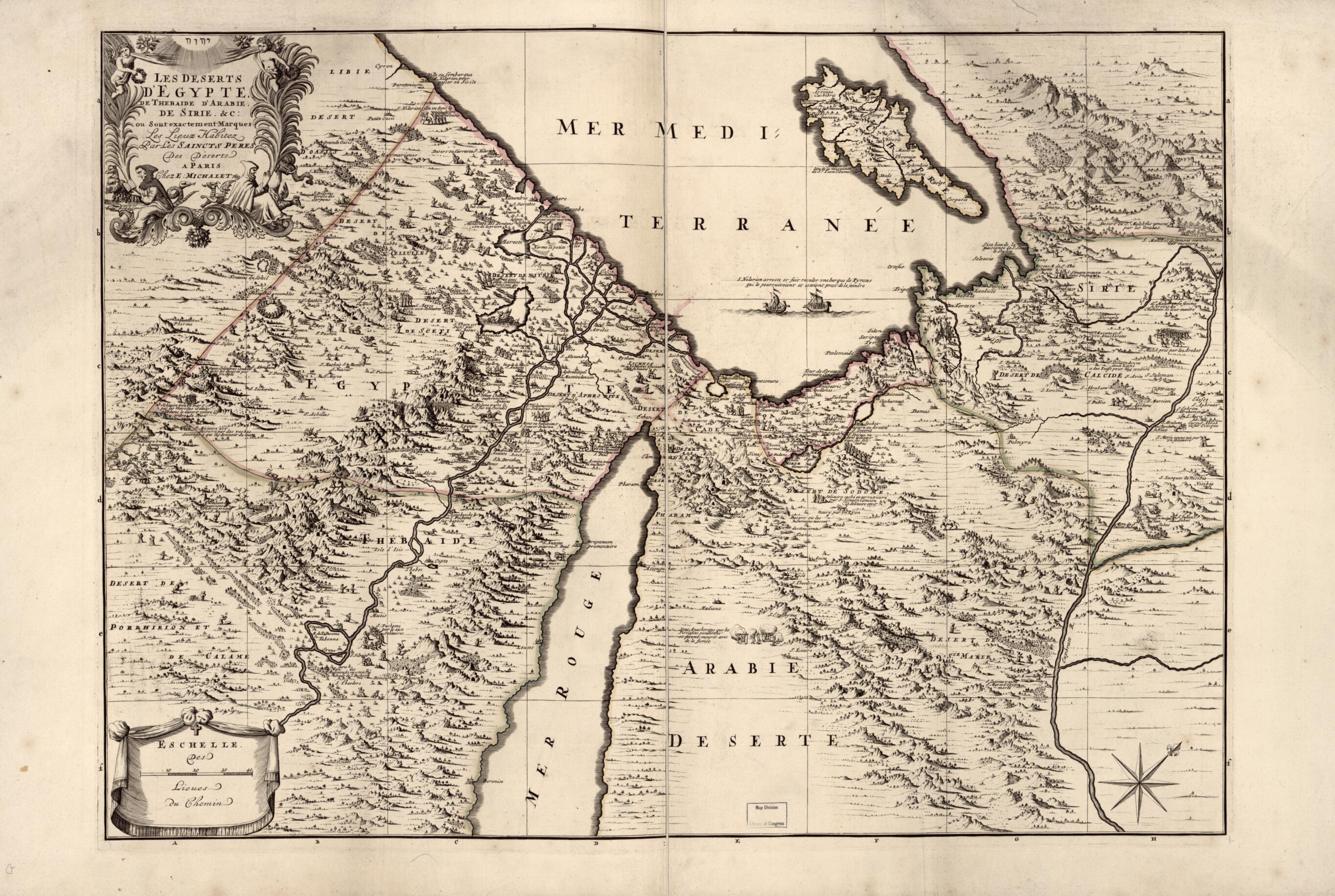 This old map of Les Deserts D&