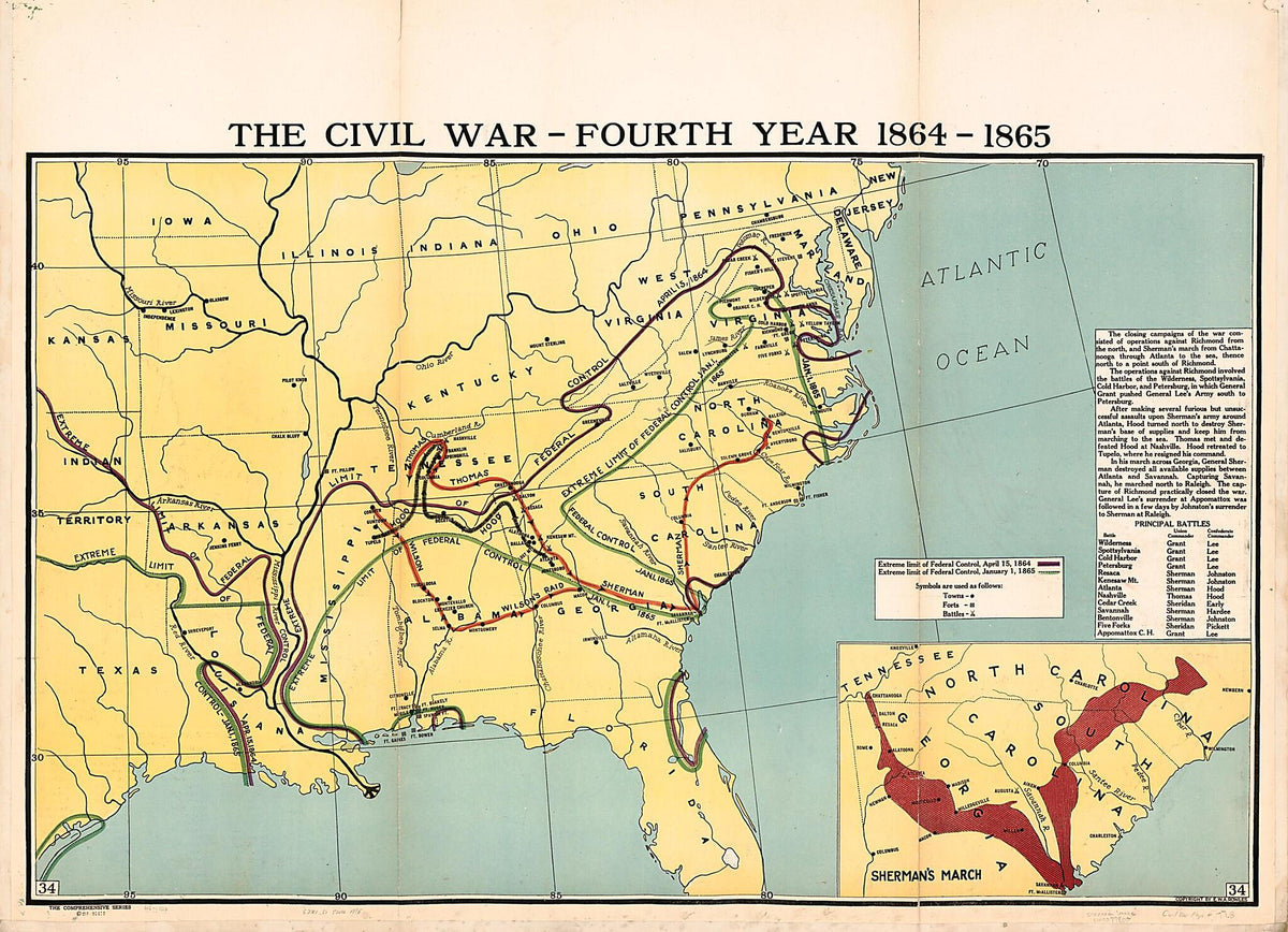 Geographical Maps of the United States 1919 by Relic Map Company
