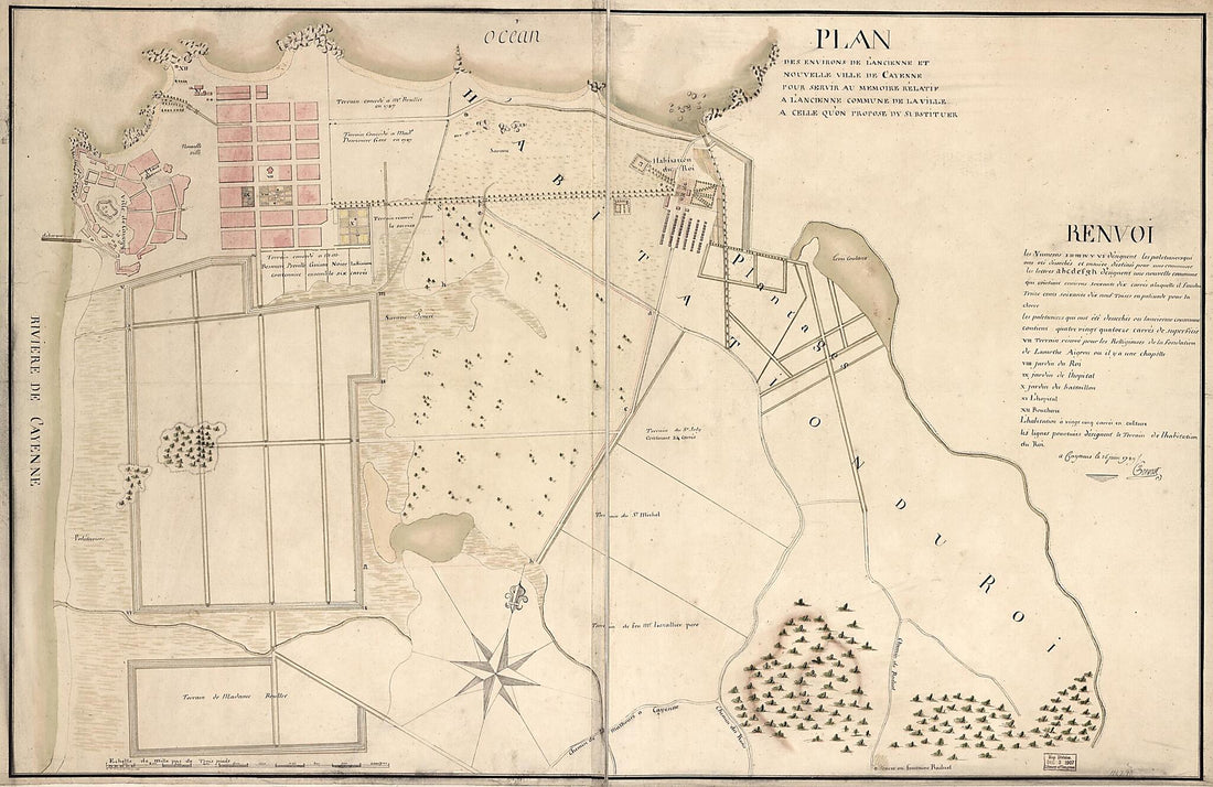 This old map of Plan Des Environs De L&