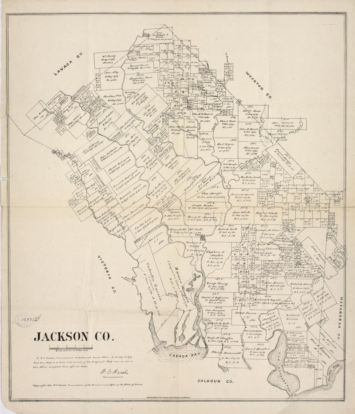 Jackson County 1880 by Relic Map Company