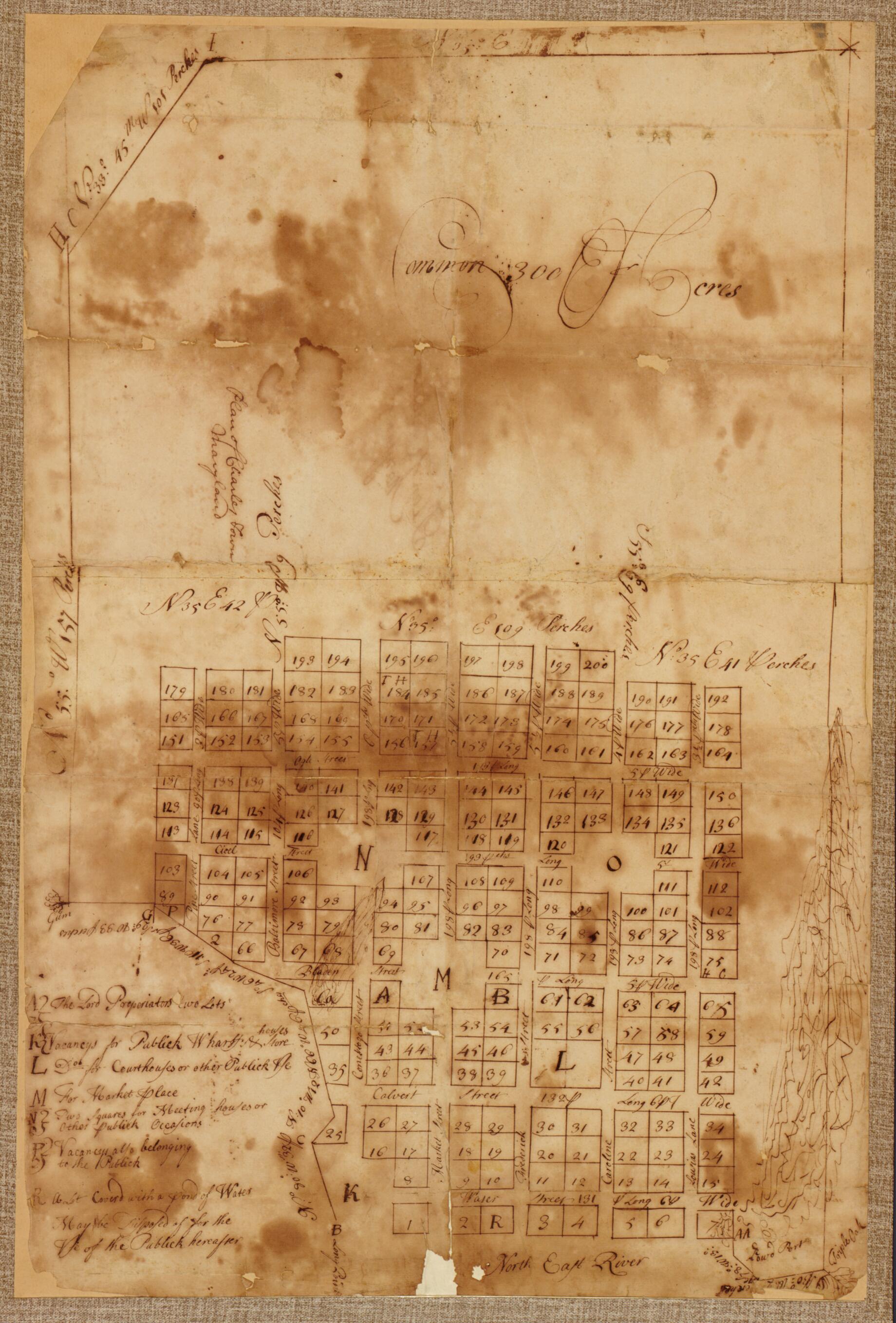 This old map of Plan of Charles Town, Maryland from 1770 was created by in 1770
