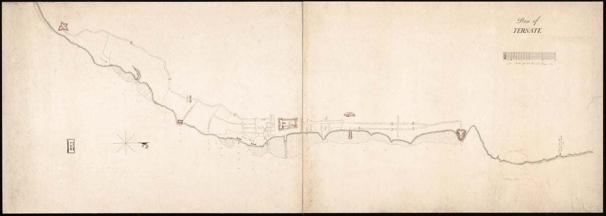Plan of Ternate : Dutch East Indies 1807 by Relic Map Company