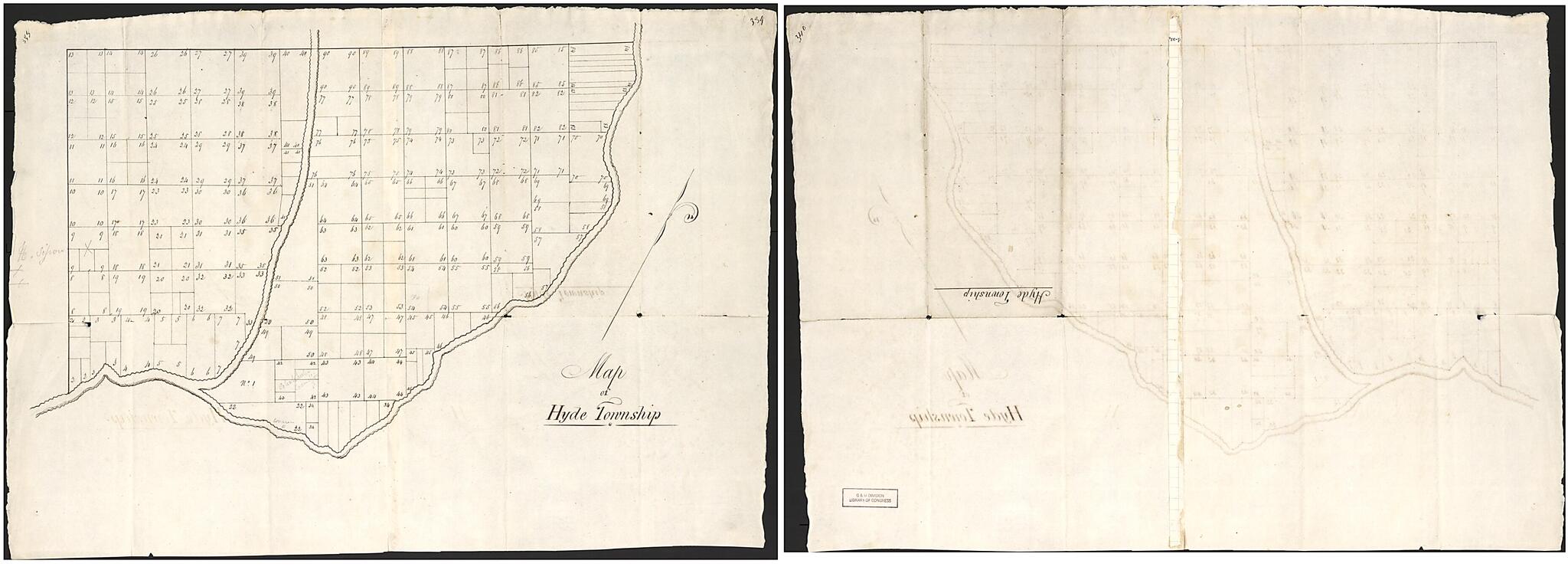 This old map of Map of Hyde Township. (Hyde Township) from 1810 was created by in 1810