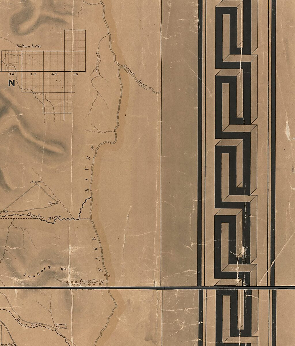 This old map of Oregon, from Government Surveys by the Order of the State Board from 1876 was created by  Walton Bros in 1876