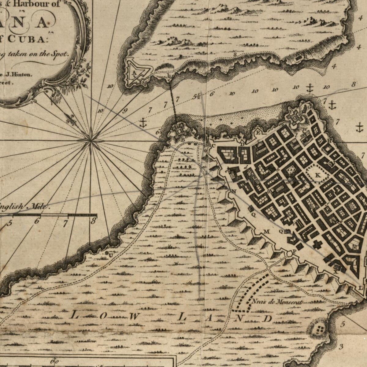 This old map of An Exact Plan of the City, Fortifications & Harbour of Havana In the Island of Cuba from 1762 was created by  in 1762