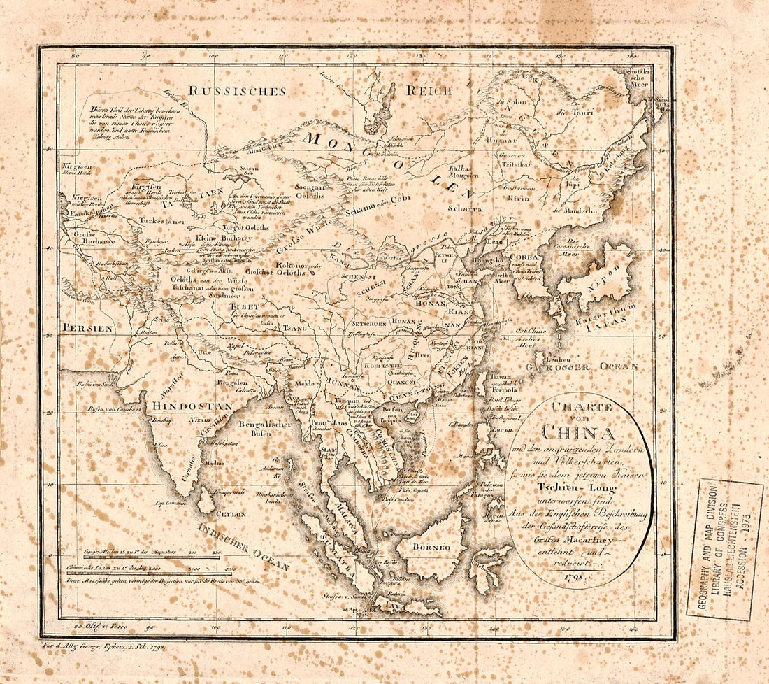 This old map of Long from 1798 was created by  Verlag Des Industrie Comptoirs in 1798