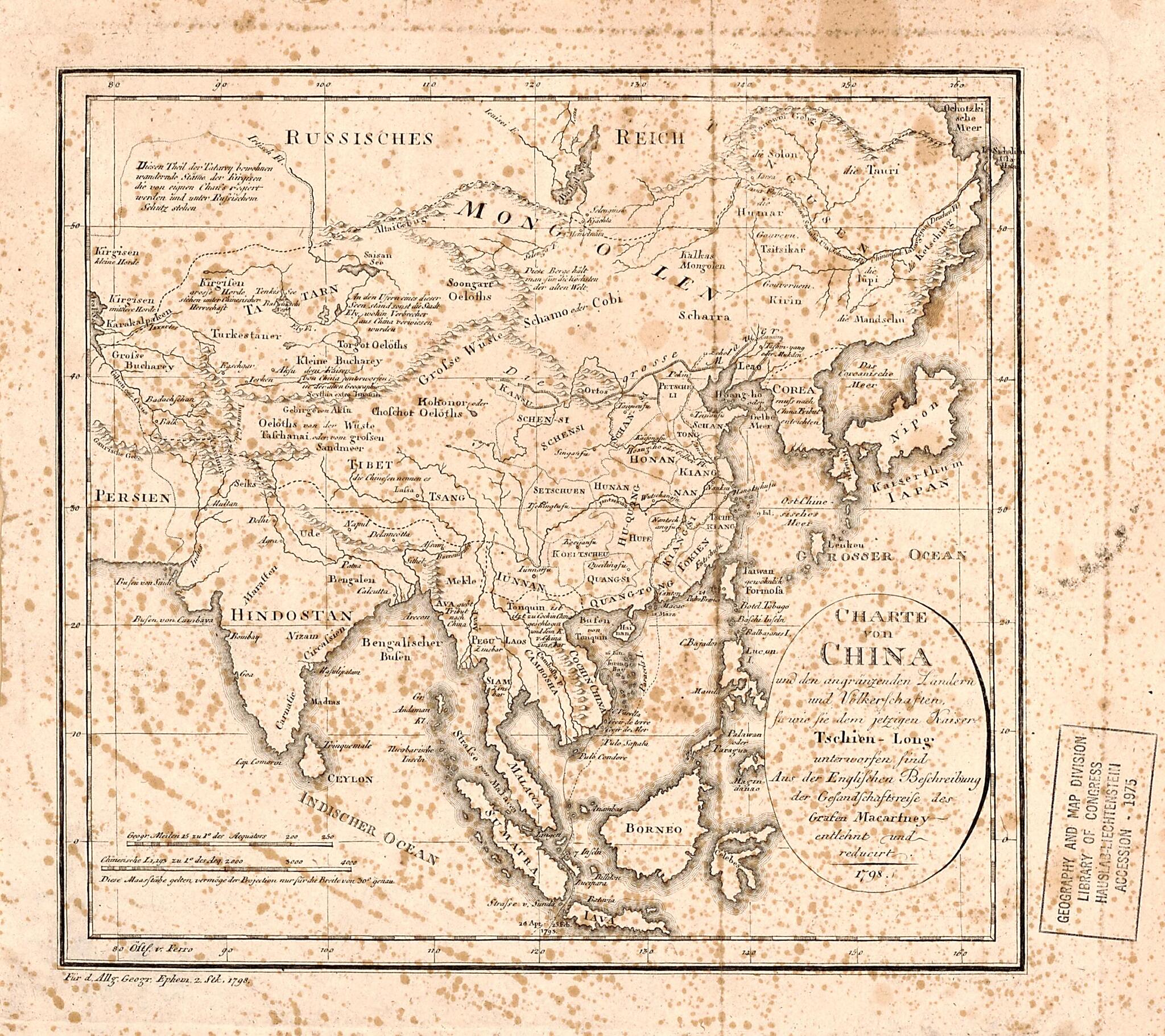 This old map of Long from 1798 was created by Verlag Des Industrie Comptoirs in 1798