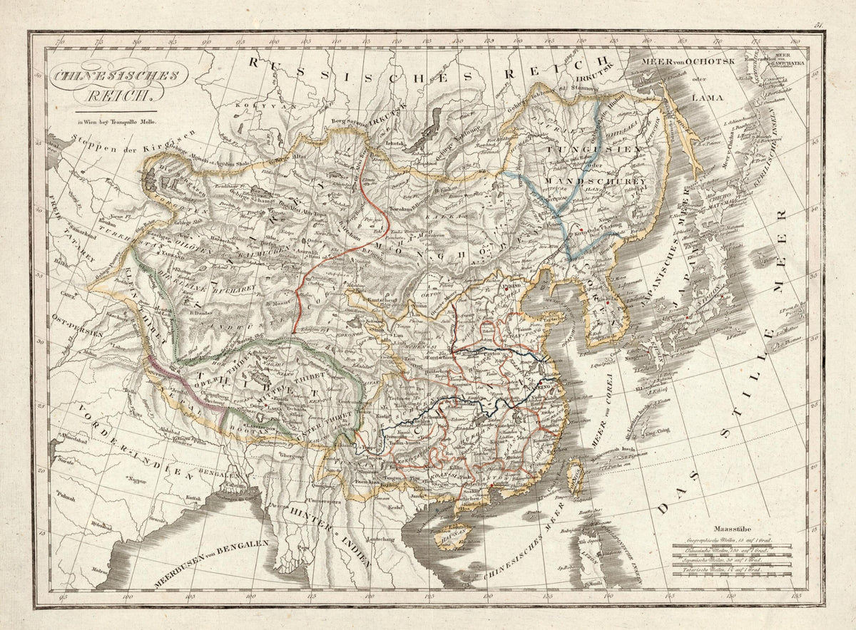 Chinesisches Reich 1810 by Relic Map Company