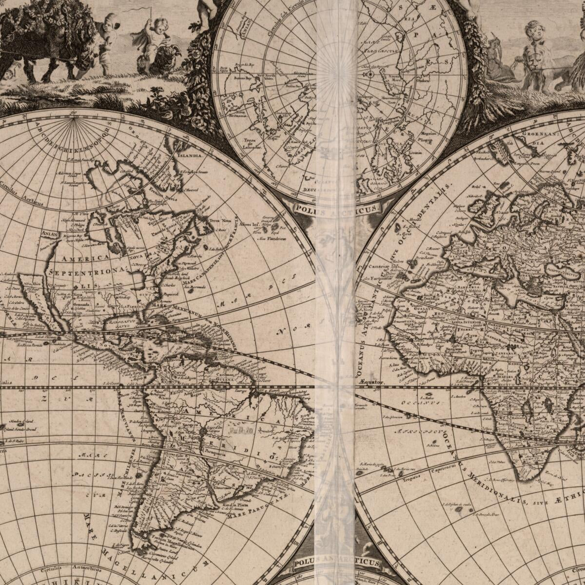This old map of Atlas. (Loots Atlas) from 1705 was created by Johannes Loots in 1705