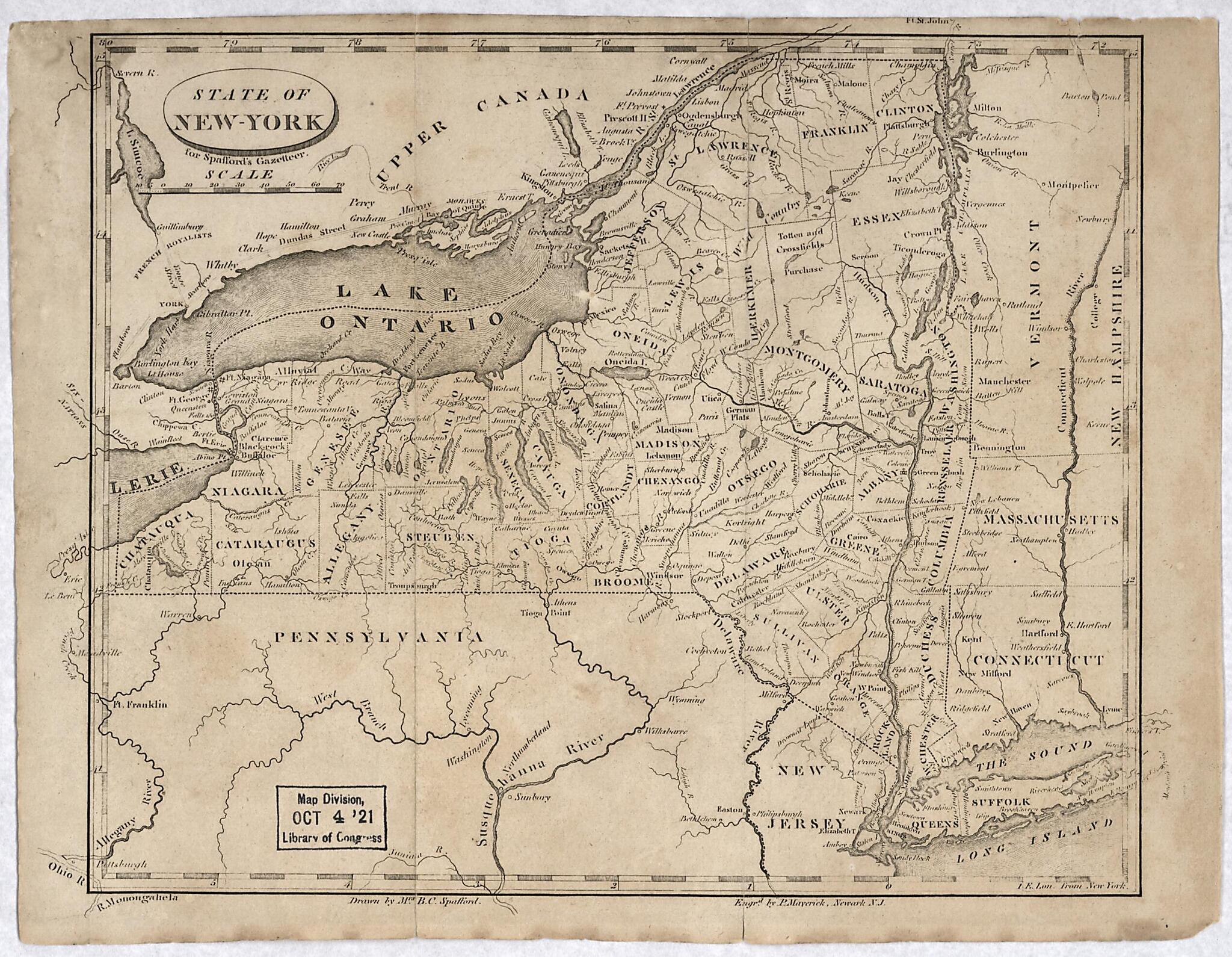 This old map of York for Spafford&