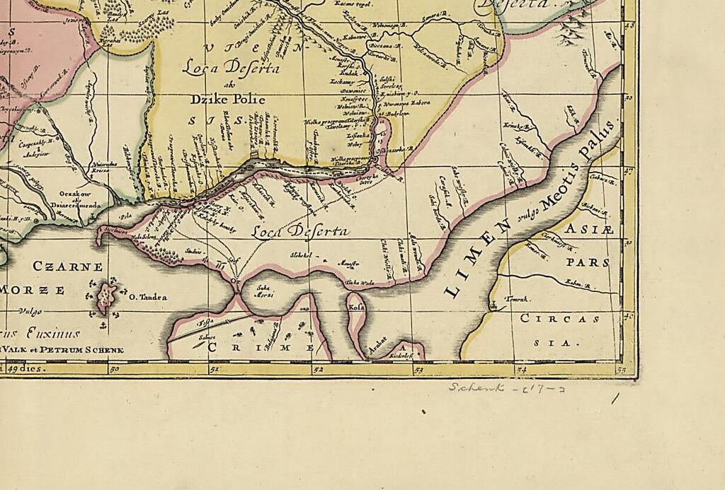 This old map of Typus Generalis Ukrainae : Sive Palatinatuum Podoliae, Kioviensis Et Braczlaviensis Terras Nova Delineatione Exhibens from 1705 was created by Peter Schenk, G. (Gerard) Valck in 1705