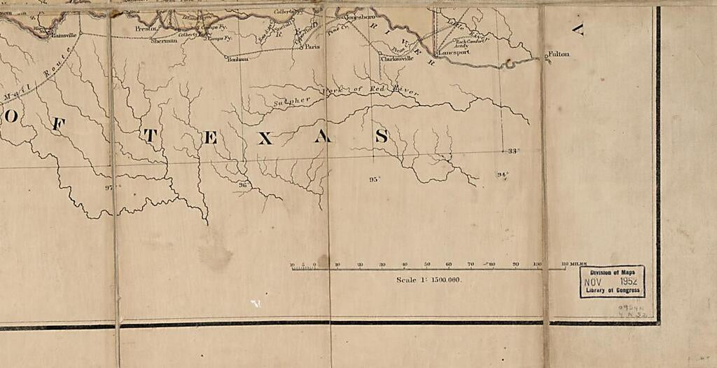 This old map of Indian Territory, With Part of the Adjoining State of Kansas, &c from 1866 was created by  United States. Army. Corps of Topographical Engineers in 1866