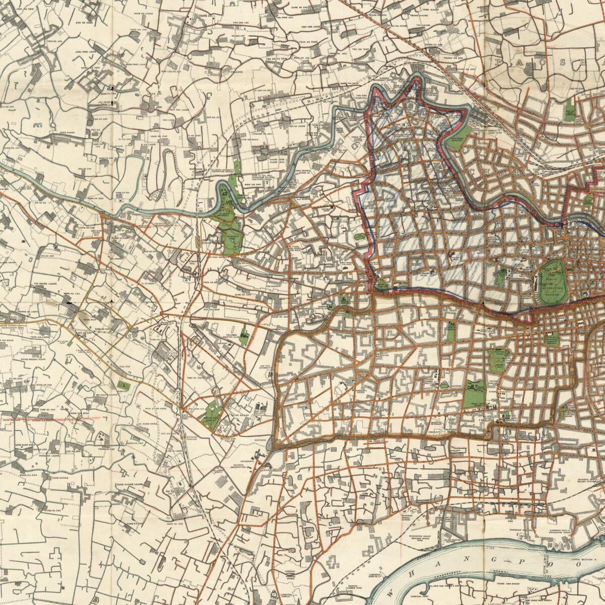This old map of Plan of Shanghai from 1928 was created by  Edward Stanford Ltd,  Shanghai (China : International Settlement). Municipal Council in 1928