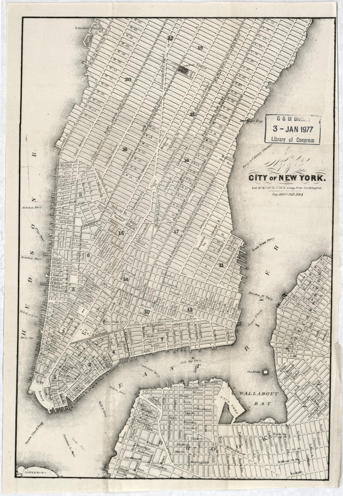 This old map of Map of the City of New York from 1860 was created by in 1860