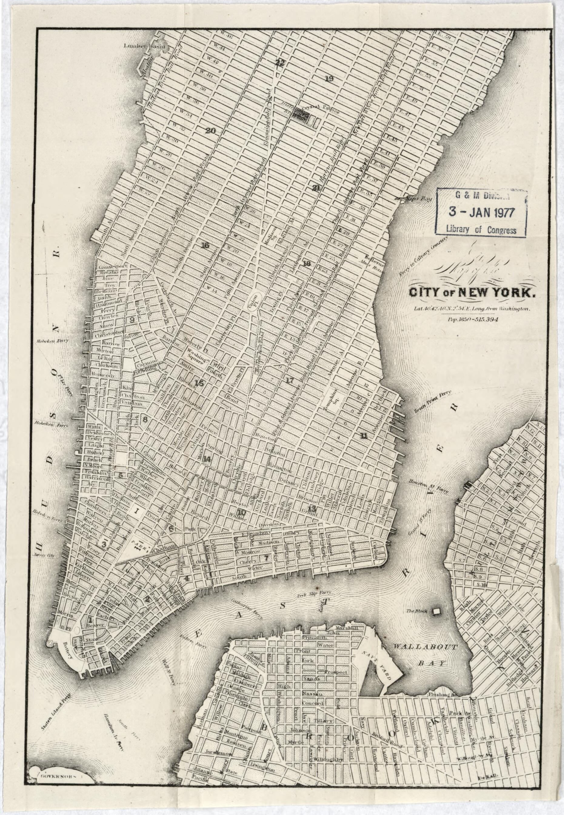 This old map of Map of the City of New York from 1860 was created by in 1860