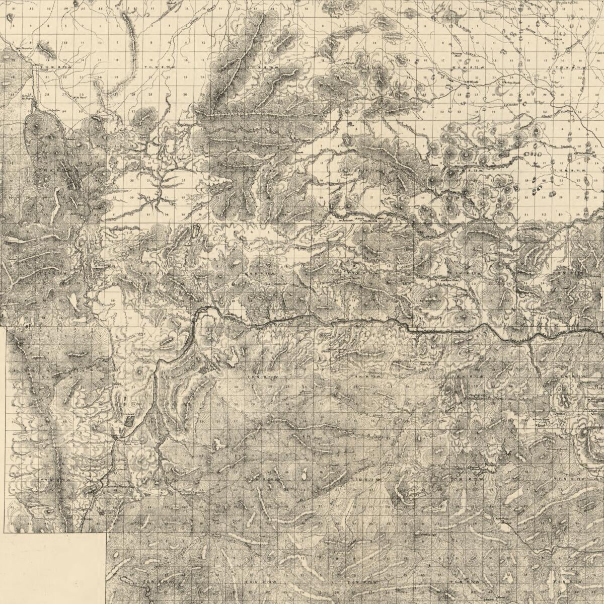 This old map of Map of Larimer County, Colorado : A.D. 1883 : Showing Public Roads, Irrigating Canals, Rail Roads, Road Districts, School Districts, Voting Precincts, and Complete Topography (Map A.D. 1883 of Larimer County, Colorado) from 1884 was creat