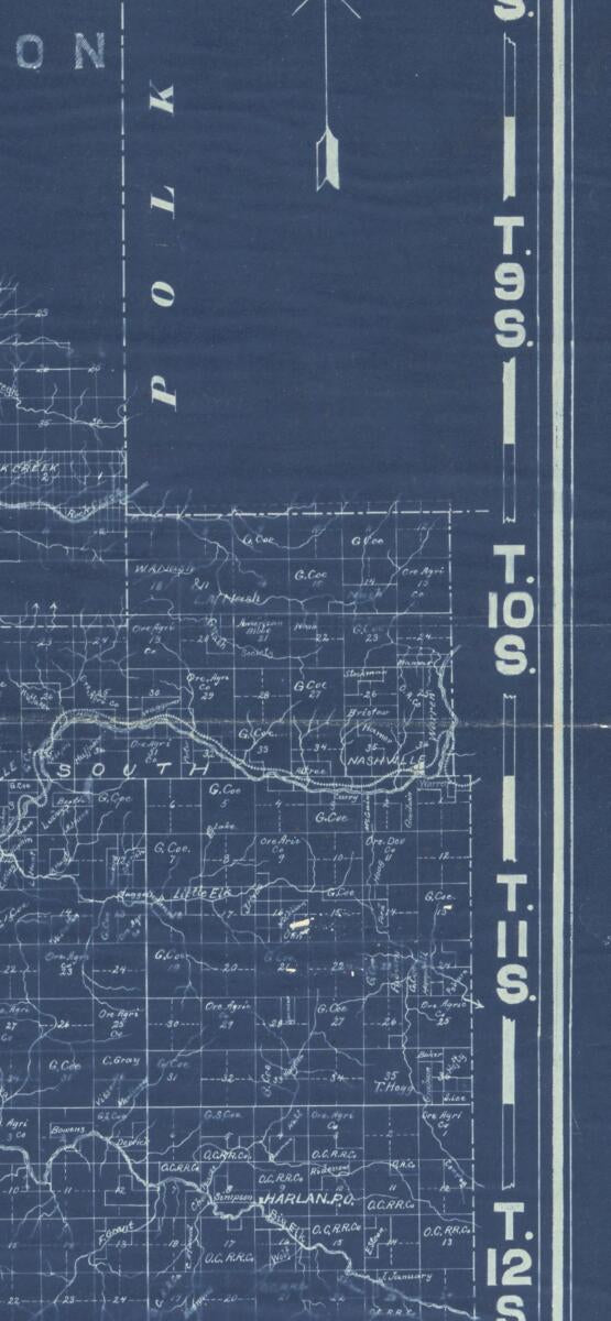 This old map of Map of Lincoln County, Oregon, from 1895 was created by  in 1895