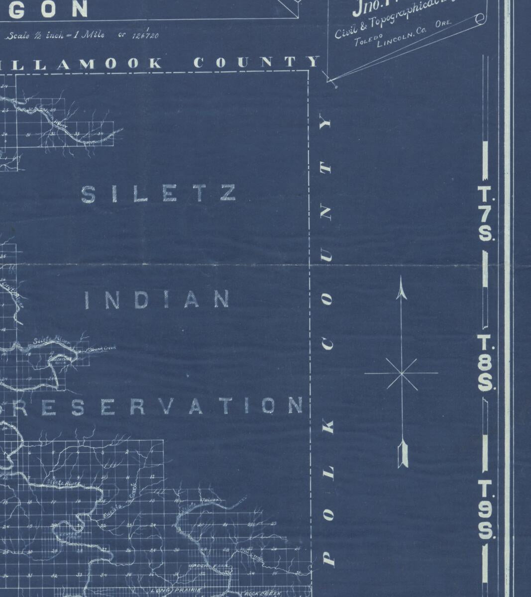 This old map of Map of Lincoln County, Oregon, from 1895 was created by  in 1895