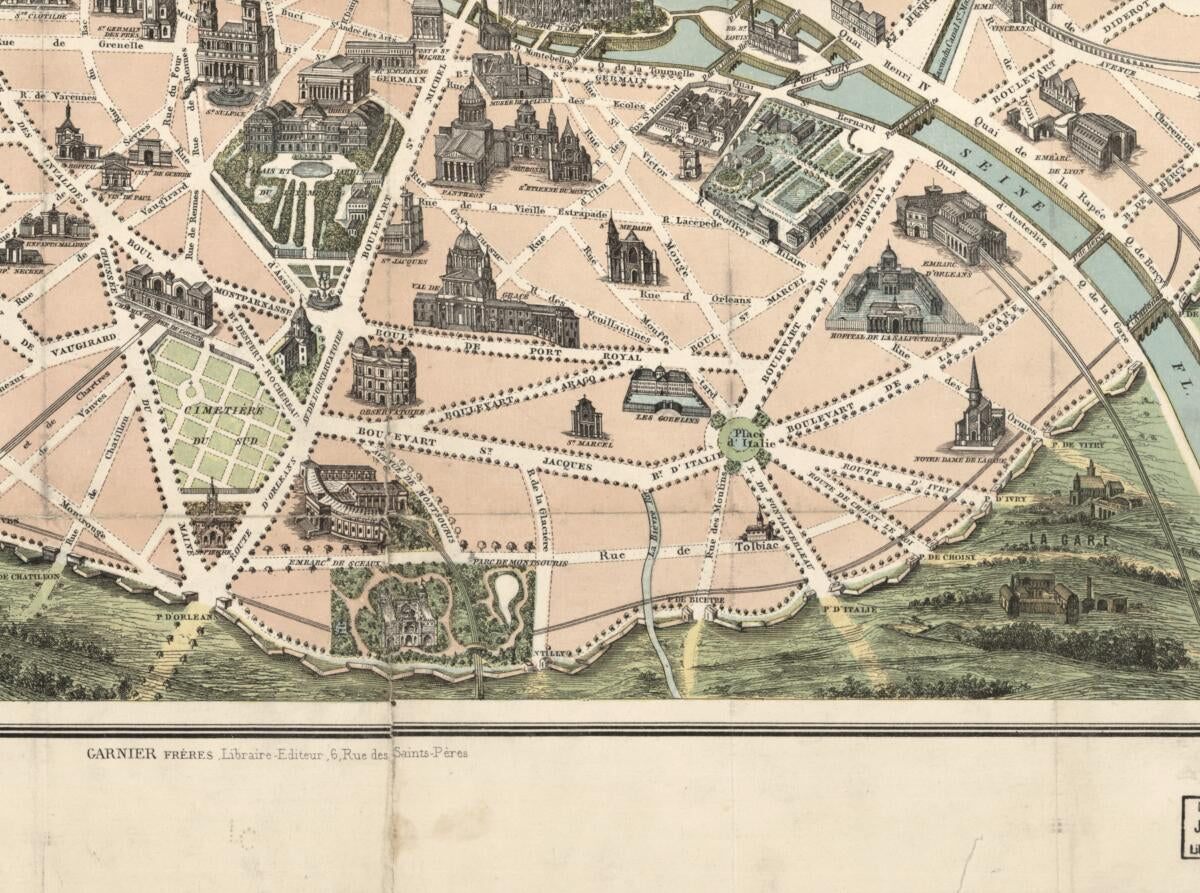 This old map of Nouveau Paris Monumental : Itinéraire Pratique De L&