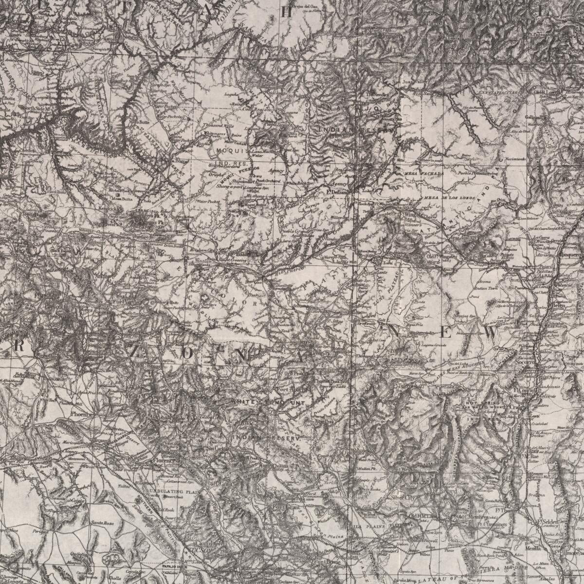 This old map of Territories of New Mexico & Arizona / Prepared In the Office of the Chief of Engineers U.S.A., from 1879. (Territories of New Mexico and Arizona) was created by  United States. Army. Office of the Chief of Engineers in 1879