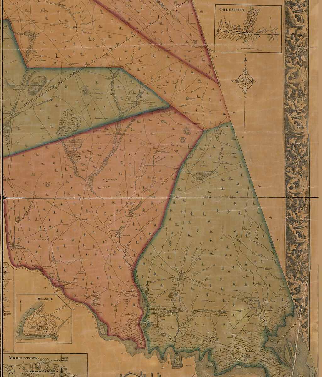 This old map of New Map of Burlington County : from Actual Surveys & Official Records from 1859 was created by F. W. Earl,  P.S. Duval & Co, William Parry,  R.K. Kuhn & J.D. Janney (Firm), George Sykes in 1859