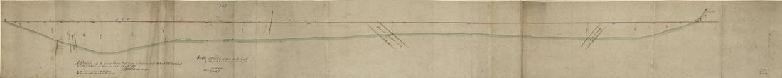 This old map of A Profile of the Ground Between Fort Green On the Jacksons Hill Southeast of the Wall About to Cobble Hill Fort Near Gowannes Creek Aug. 10th from 1814 was created by Stephen Ludlam, United States. War Department. Office of the Chief of