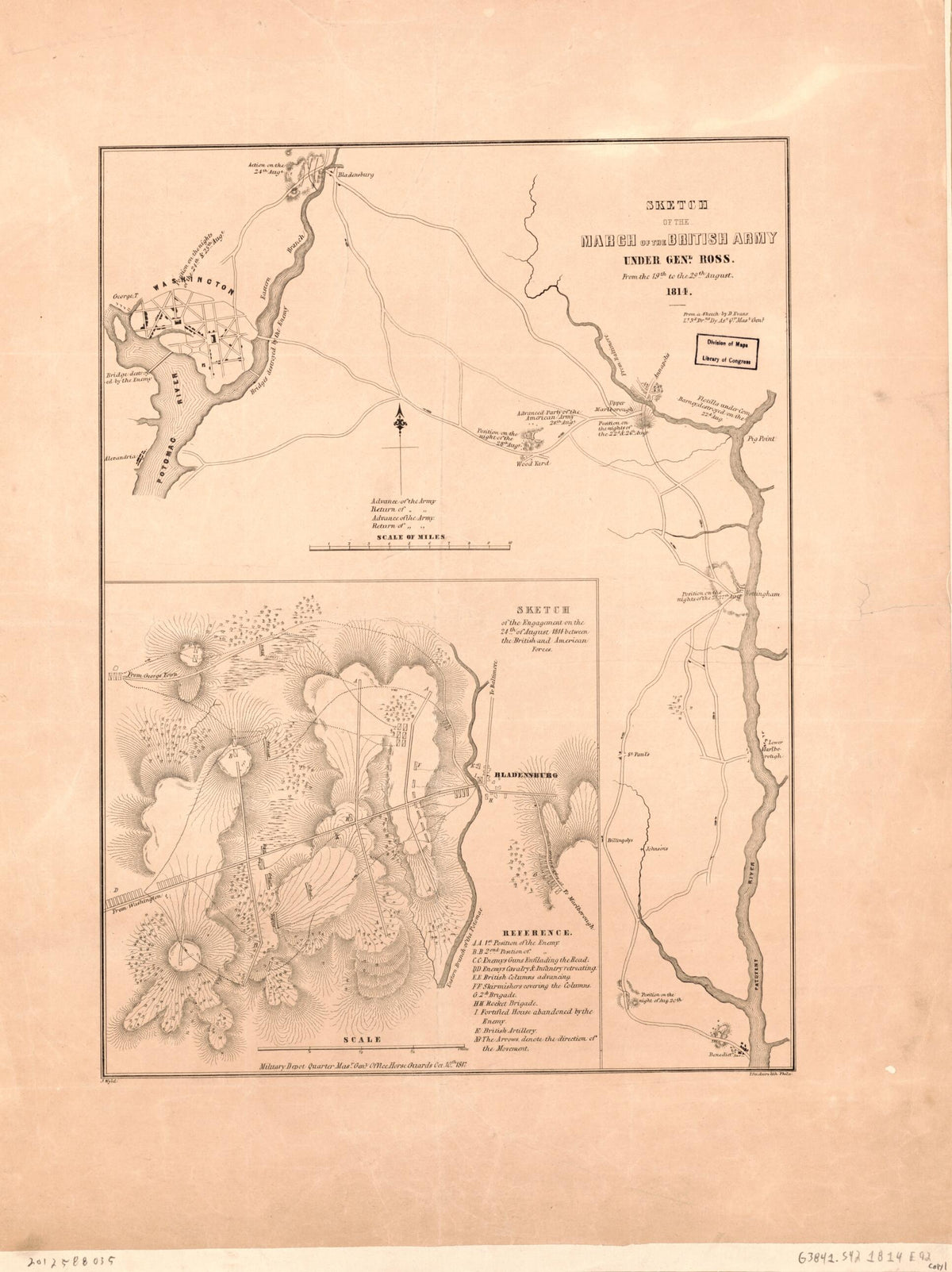 Sketch of the March of the British Army Under Gen&