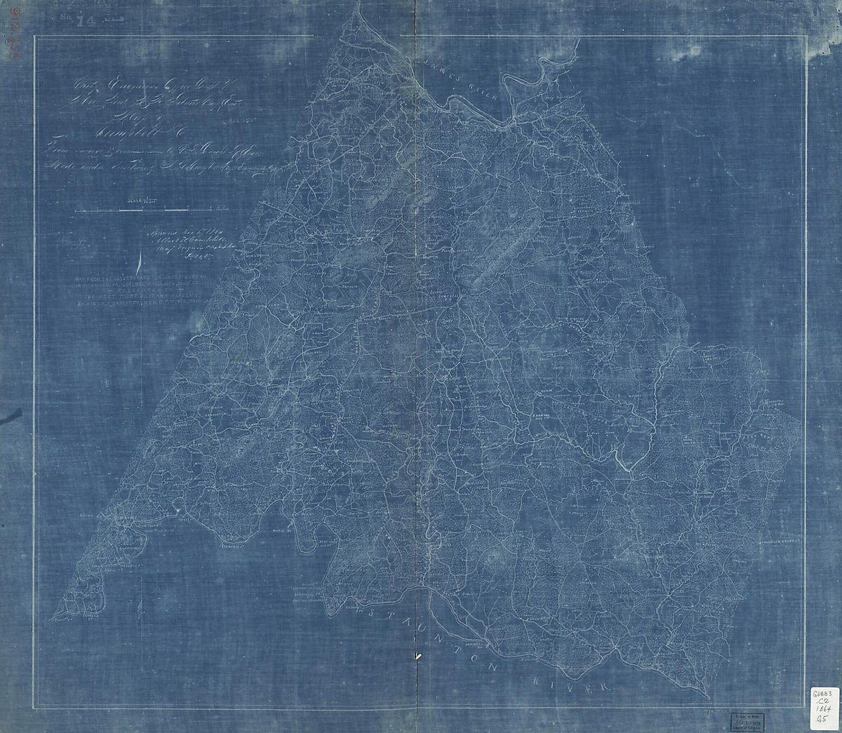 Map of Campbell County (Map of Campbell County, Chief Engineer&