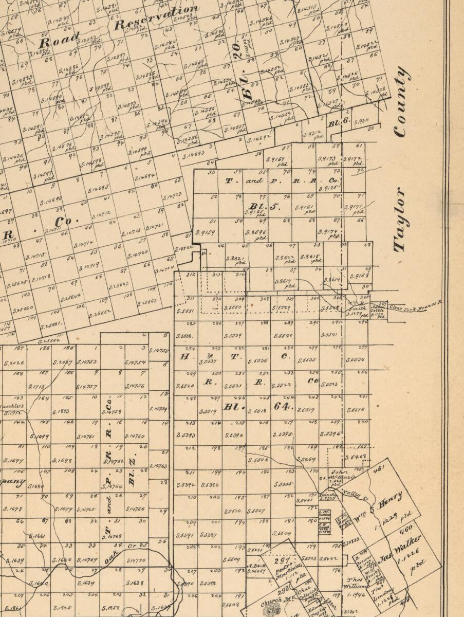 This old map of Nolan County from 1880 was created by  August Gast & Co,  Texas. General Land Office, W. C. (William C.) Walsh in 1880