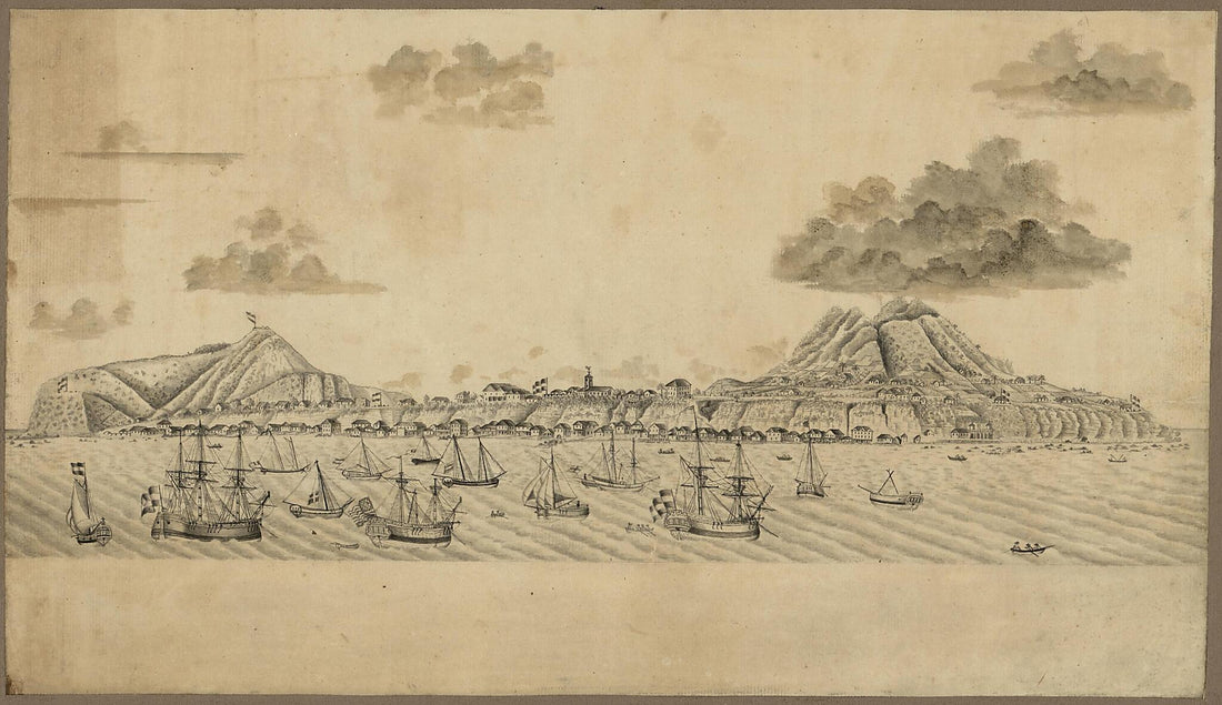 This old map of St. Eustatius, Leeward Islands from 1770 was created by in 1770