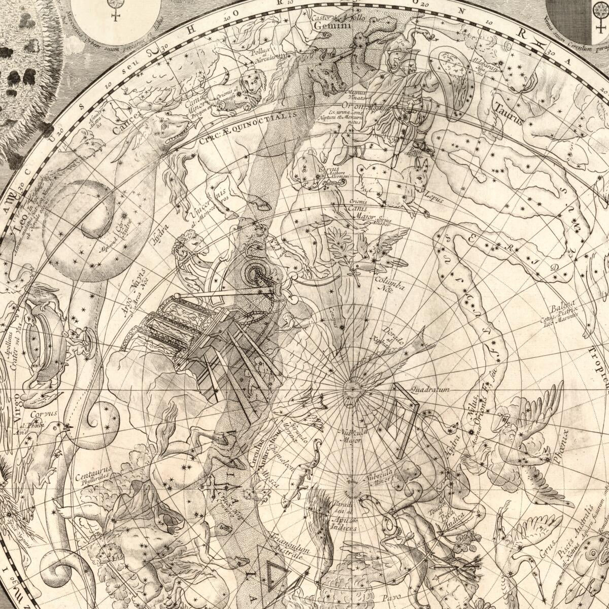 This old map of Planisphaerii Coelestis Hemisphaerium Meridionale : Calculatum Ad Finem Anni MDCC, Pro Aevo XVIII Praesente from 1700 was created by Carel Allard,  Cóvens Et Mortier in 1700