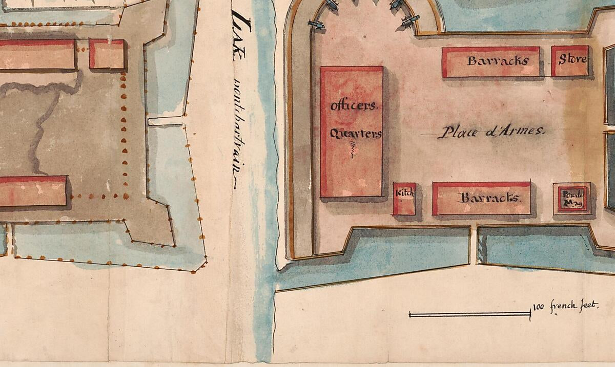 This old map of Ber the 12th from 1813 was created by Barthélémy Lafon,  United States. War Department. Office of the Chief of Engineers in 1813