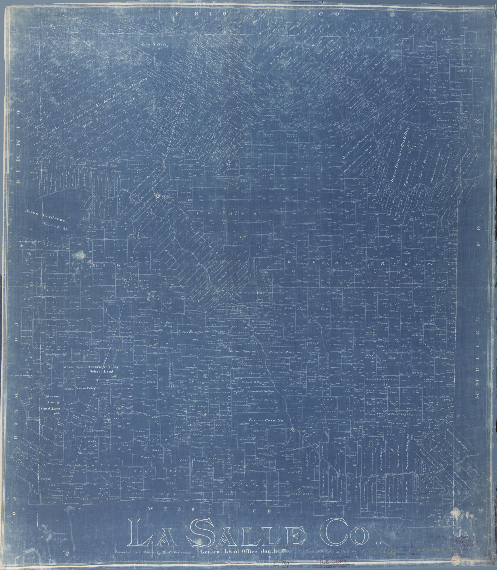 This old map of La Salle Co. (La Salle County) from 1895 was created by G. N. Beaumont in 1895