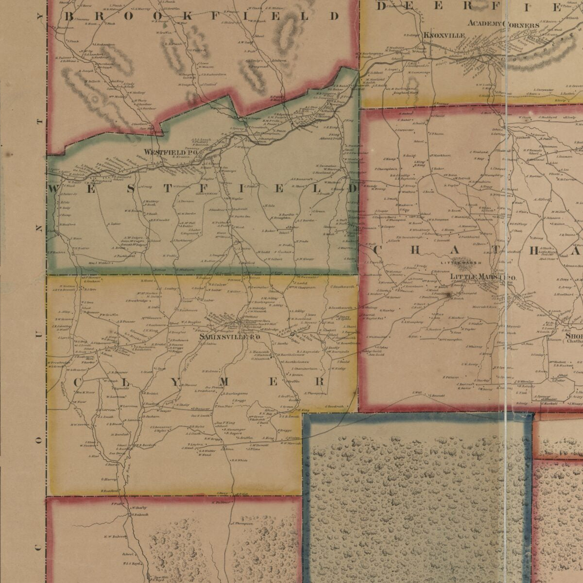 This old map of Map of Tioga County, Pennsylvania from 1862 was created by Henry Francis Walling, Palmer & Co Way in 1862
