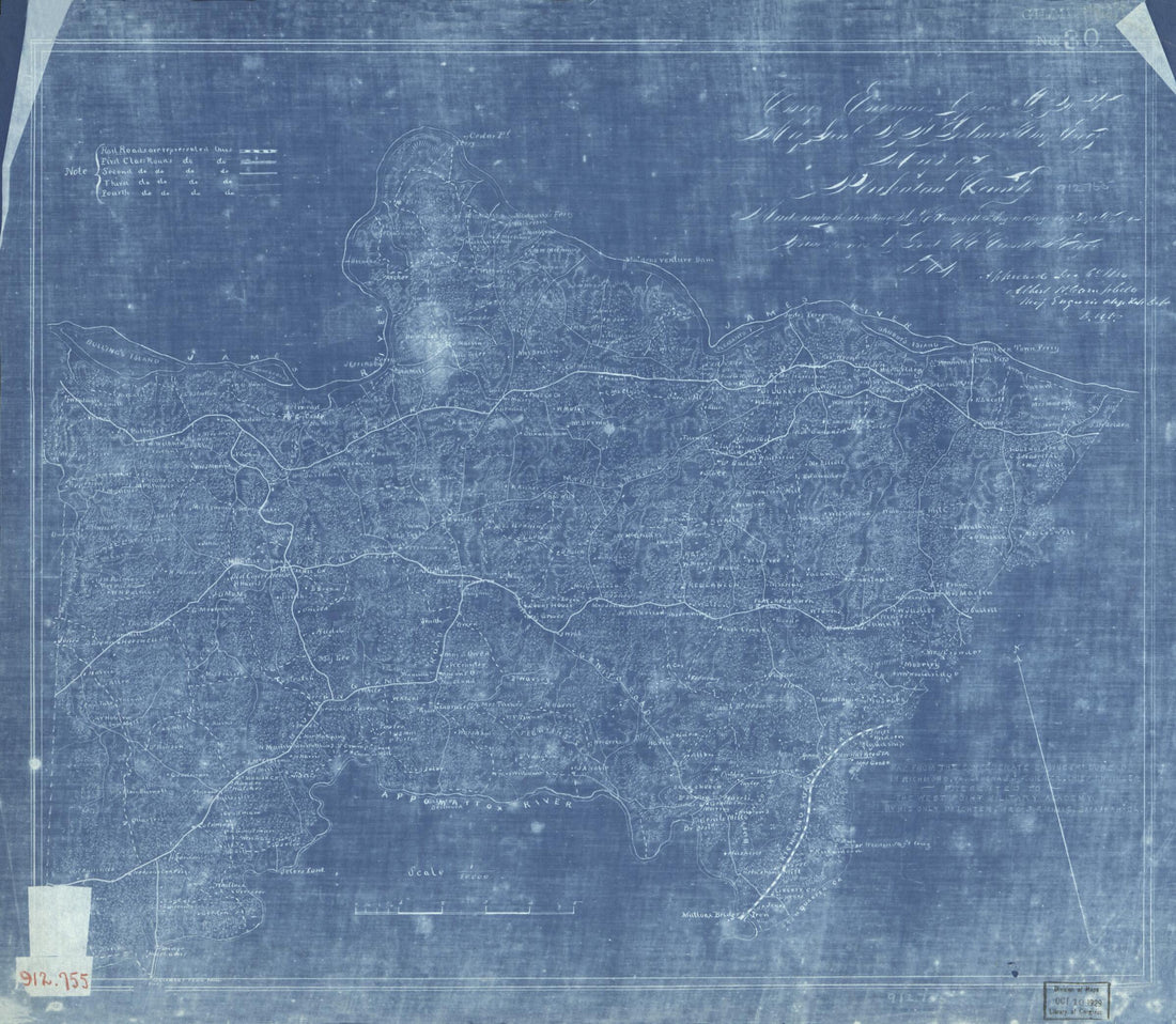 This old map of Map of Powhatan County from 1864 was created by Albert H. (Albert Henry) Campbell, Charles E. Cassell, Confederate States of America. Army. Department of Northern Virginia, Jeremy Francis Gilmer, Louisa Porter Minis, United States Milit
