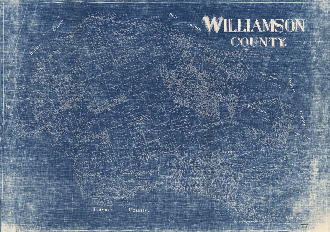 This old map of Williamson County / Compiled and Drawn by Herman Pressler from 1888 was created by Herman Pressler, Texas. General Land Office in 1888