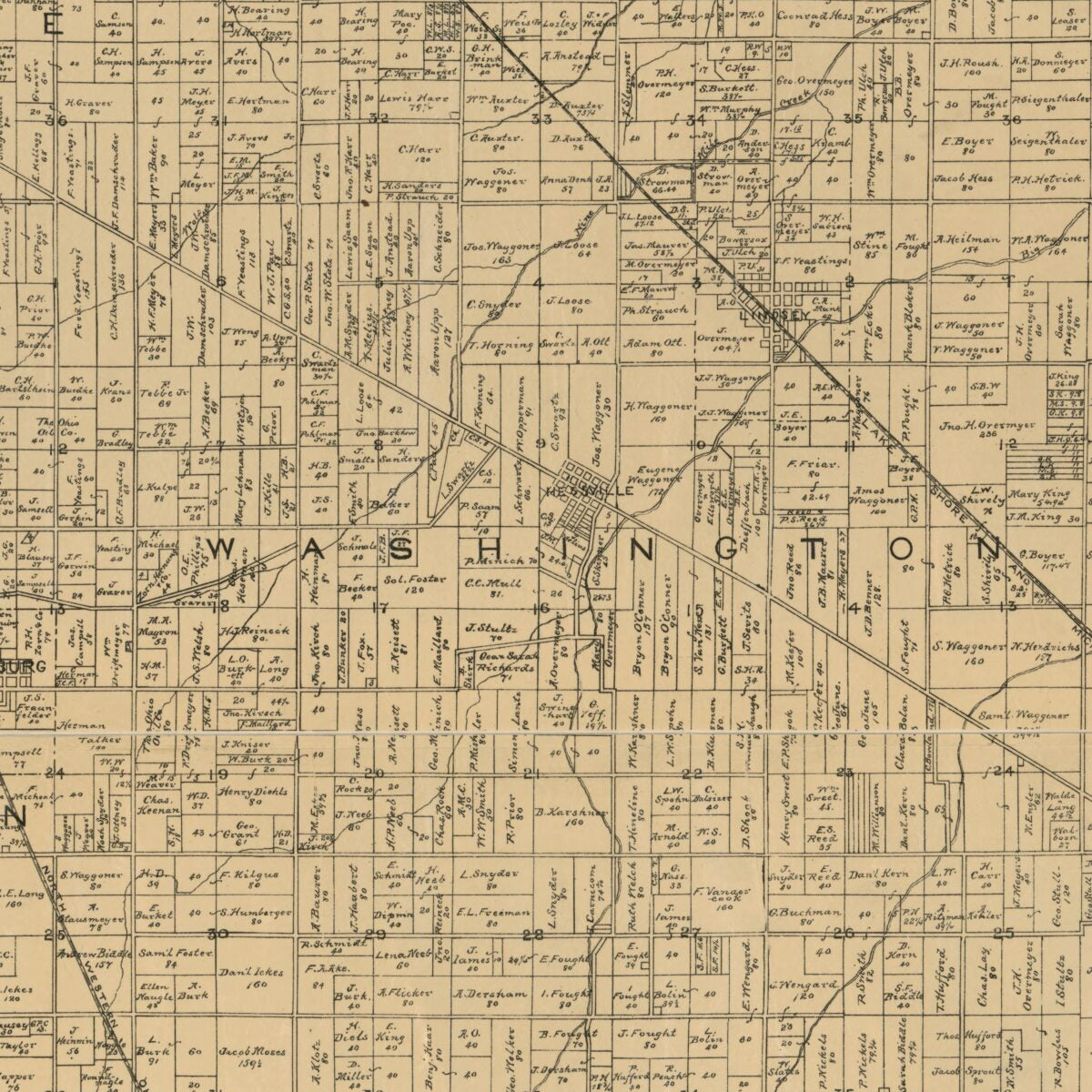 This old map of Map of Sandusky County, Ohio from 1891 was created by Henry Hughes in 1891