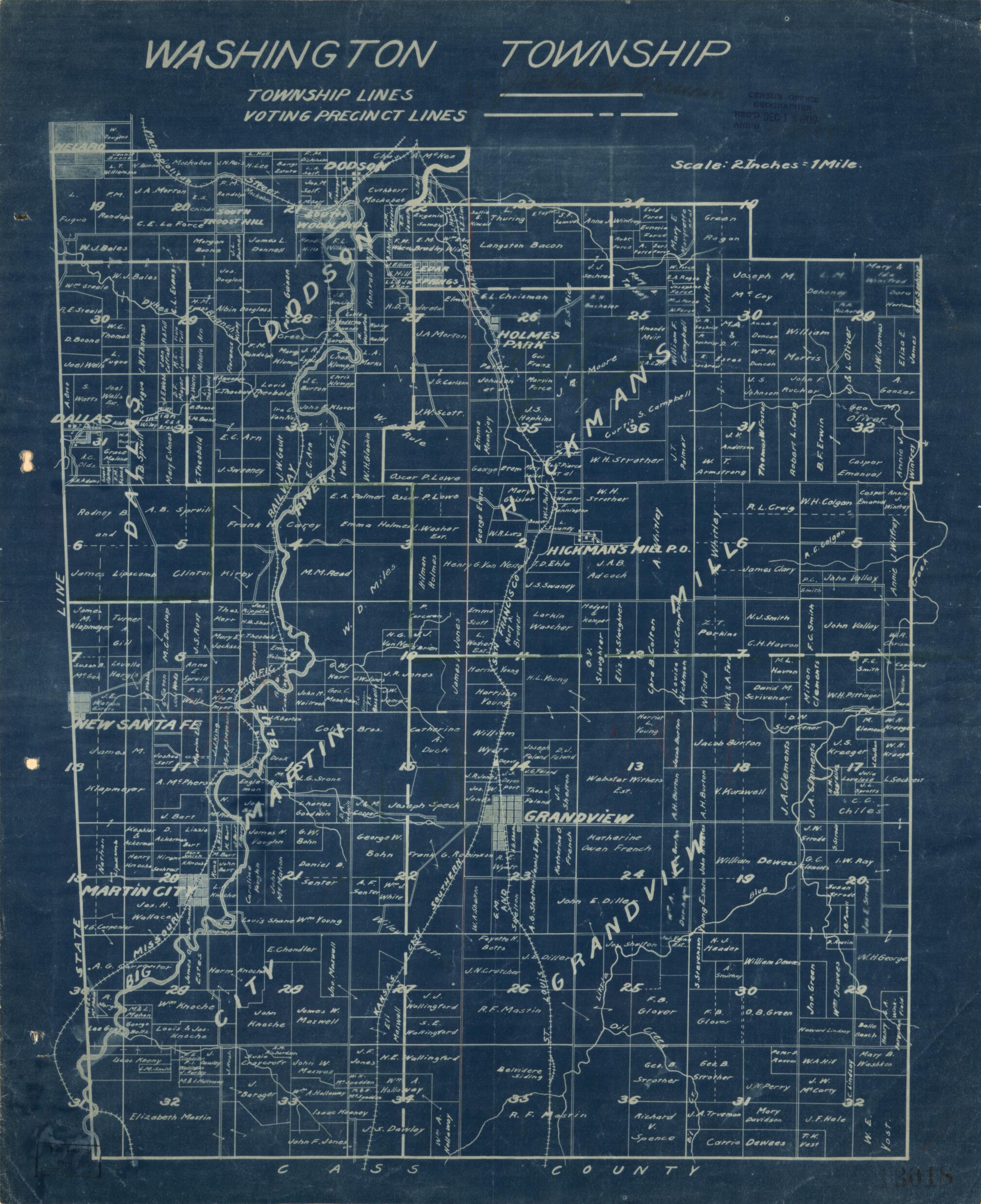 This old map of Washington Township from 1880 was created by in 1880