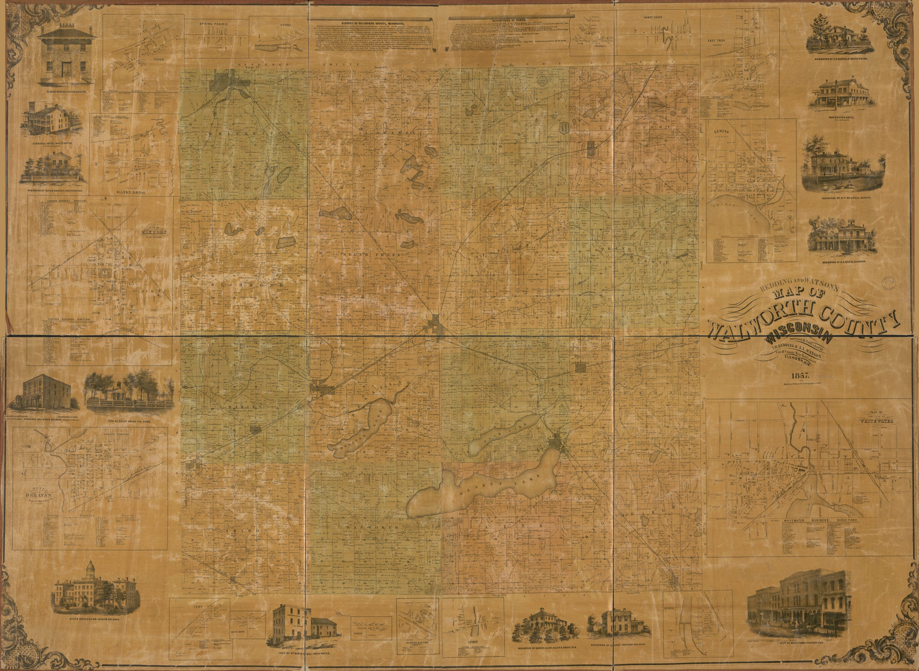 This old map of Redding and Watson&