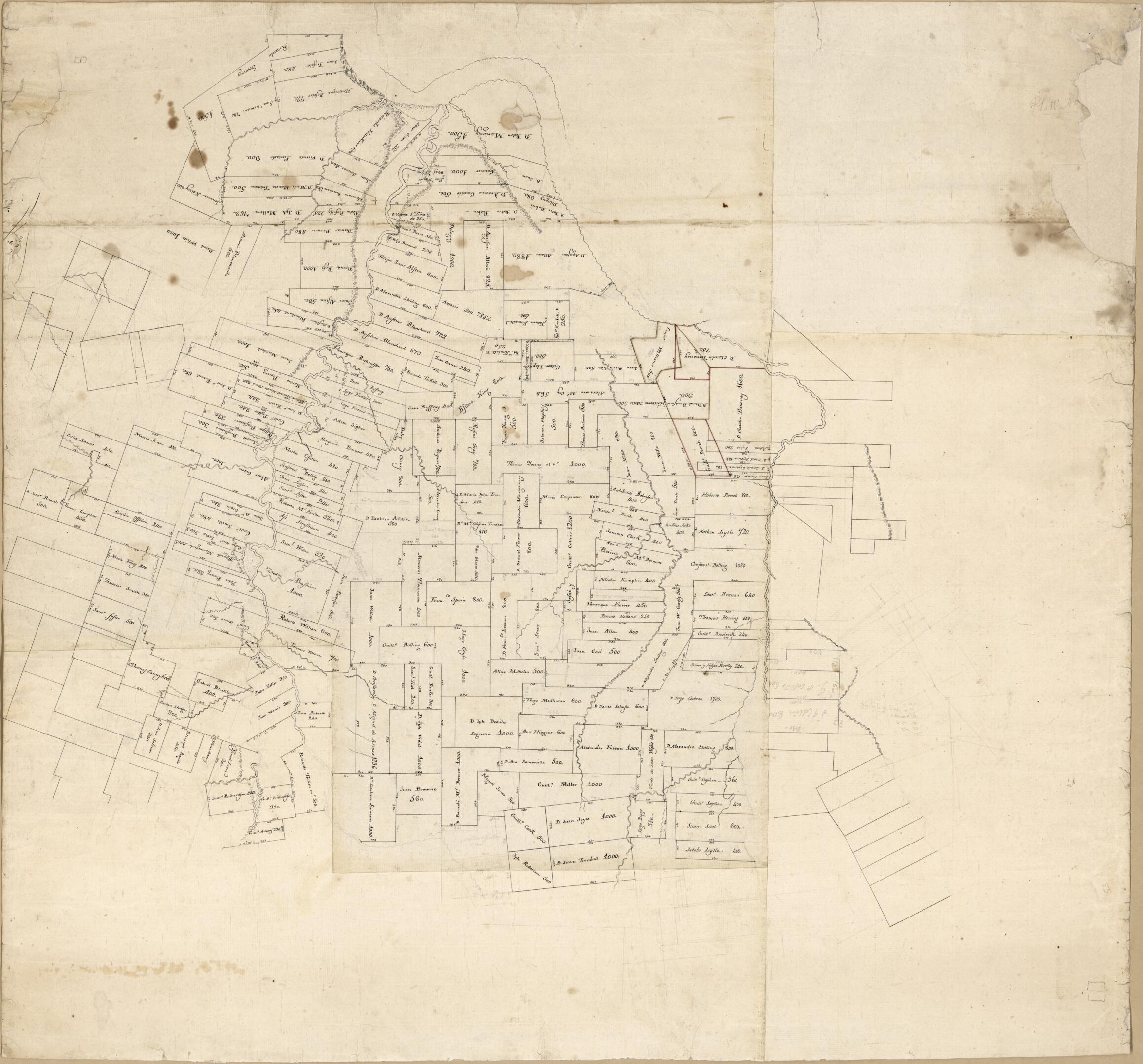 This old map of Map of Feliciana District, Spanish West Florida from 1805 was created by Vicente Sebastián Pintado in 1805