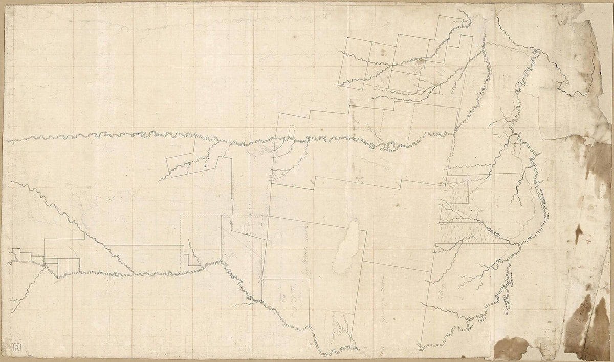 Map of Area of the Rivers Tickfaw, Amite, and San Bernardo, Spanish West Florida 1805 by Relic Map Company