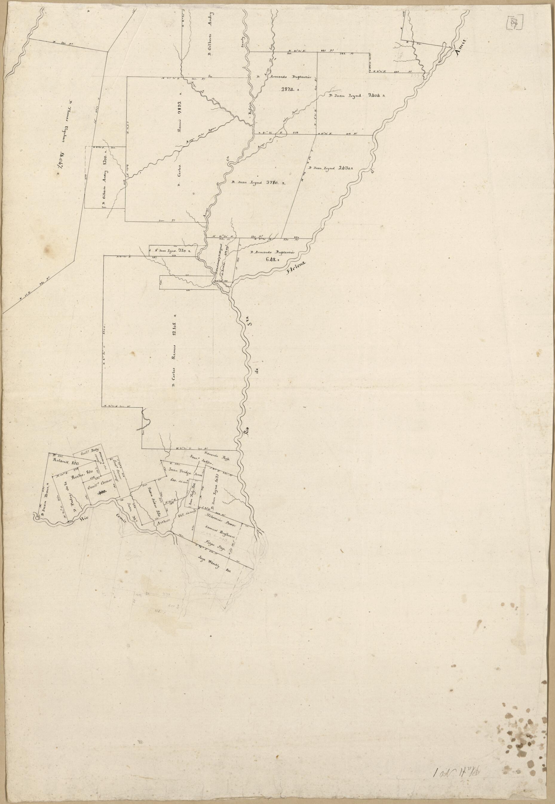 This old map of Map of Spanish West Florida Bounded by Rios Comite and Amite from 1805 was created by Vicente Sebastián Pintado in 1805