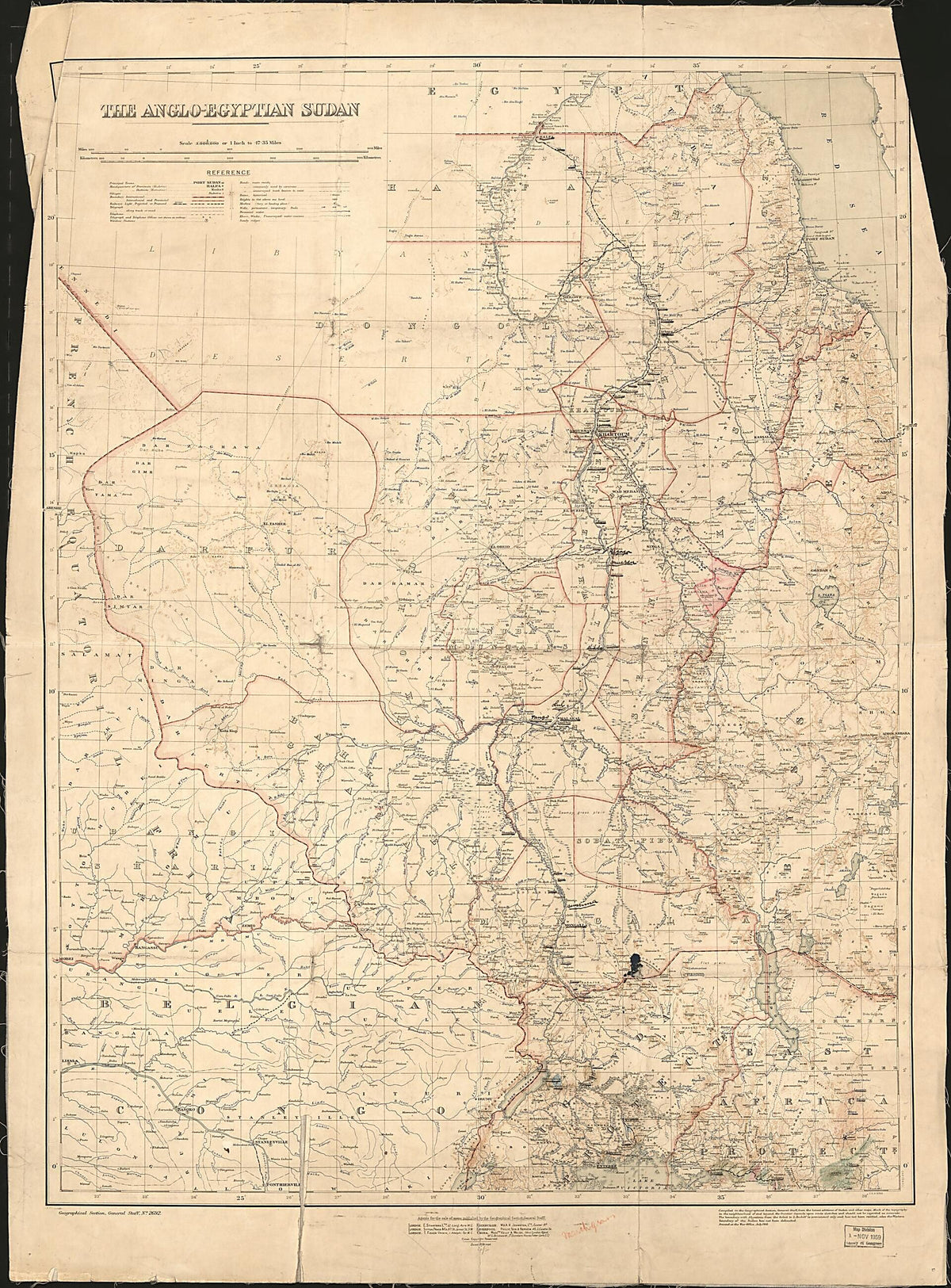 Egyptian Sudan 1914 by Relic Map Company