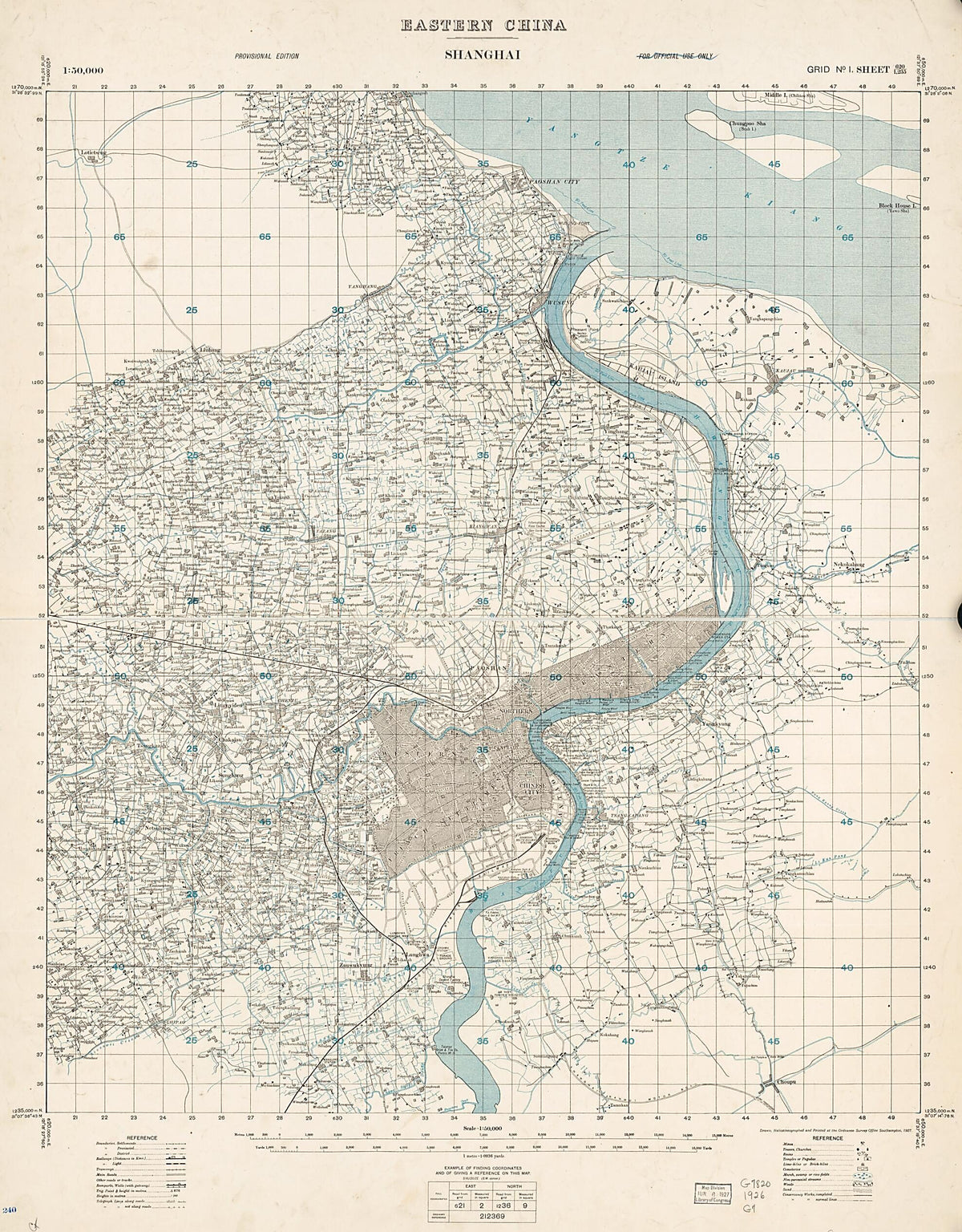 Eastern China. Shanghai 1927 by Relic Map Company
