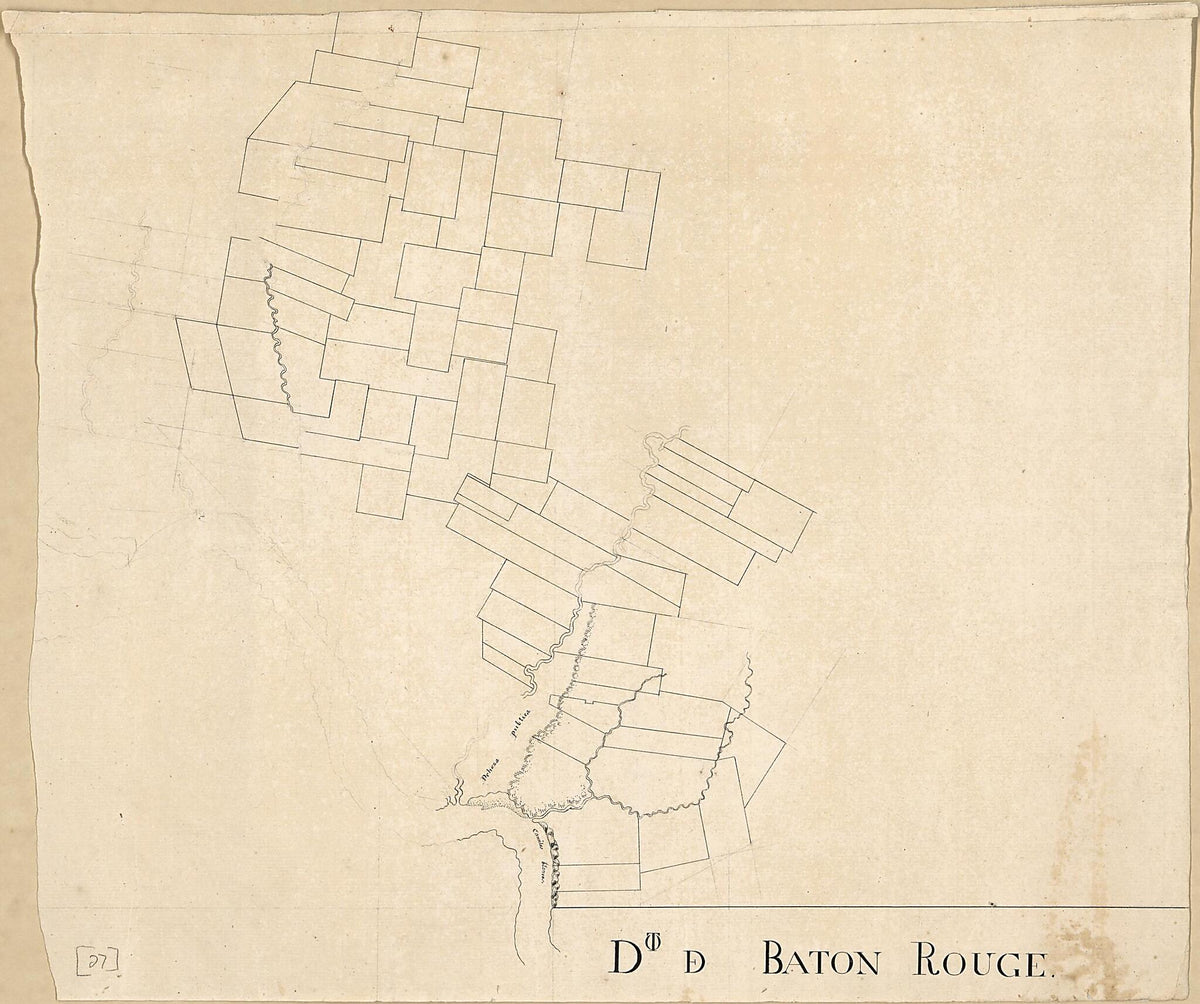 Dto De Baton Rouge 1799 by Relic Map Company