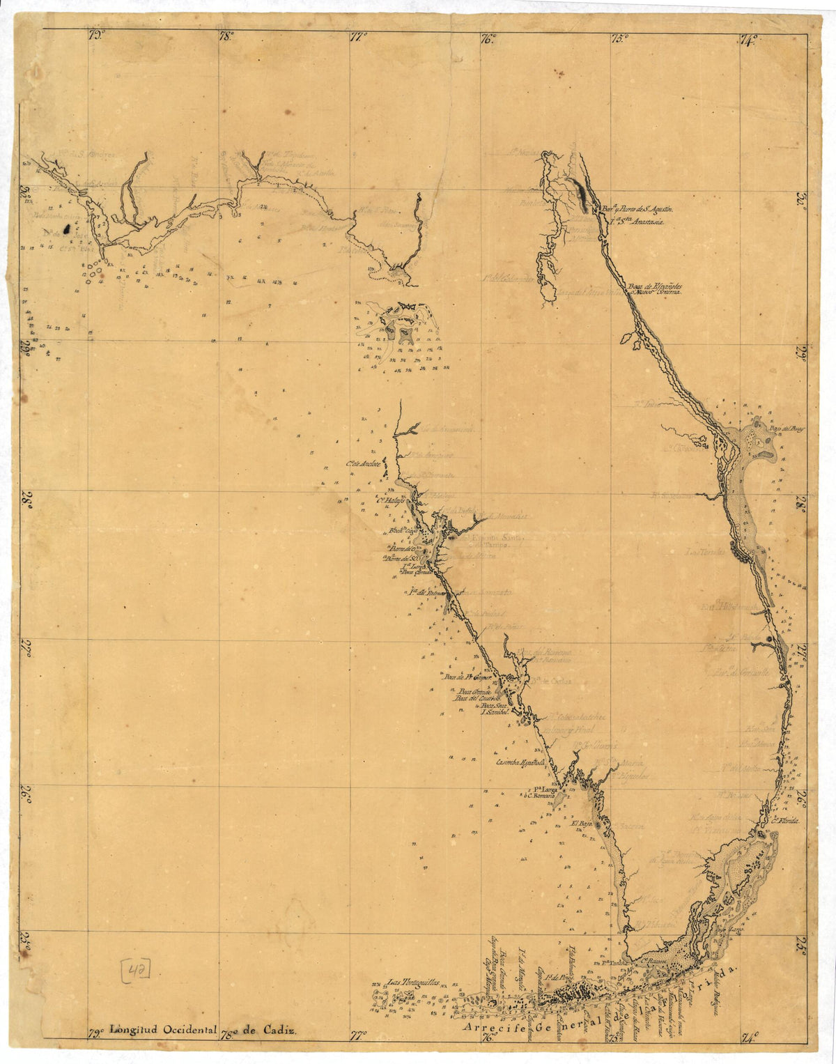 Map of the Florida Peninsula 1810 by Relic Map Company