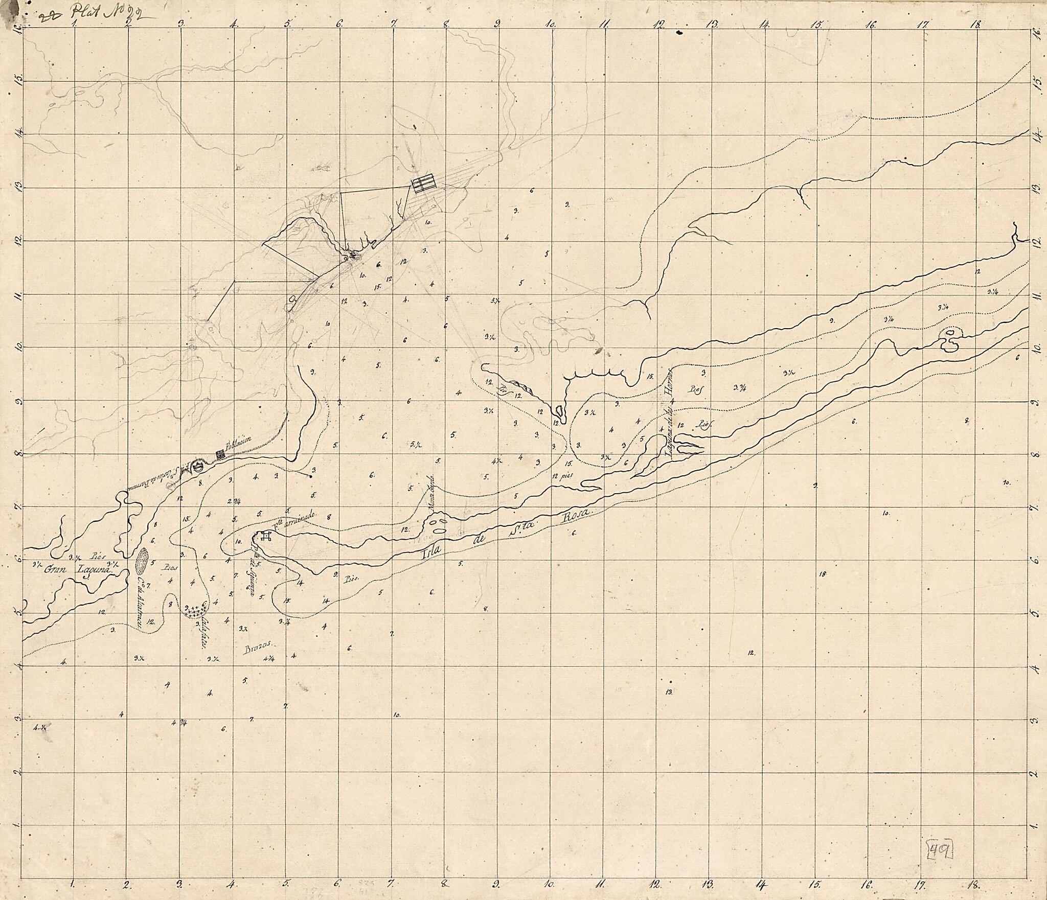 This old map of Unfinished Map of Pensacola Bay and Santa Rosa Island from 1815 was created by Vicente Sebastián Pintado in 1815