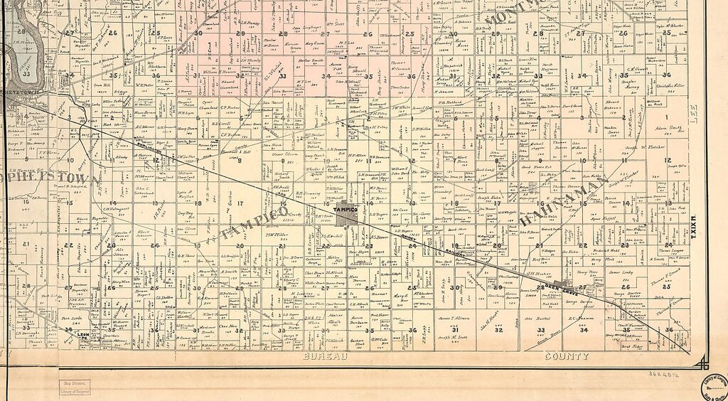 This old map of Map of Whiteside County, Illinois from 1896 was created by Edw. O. Hills in 1896