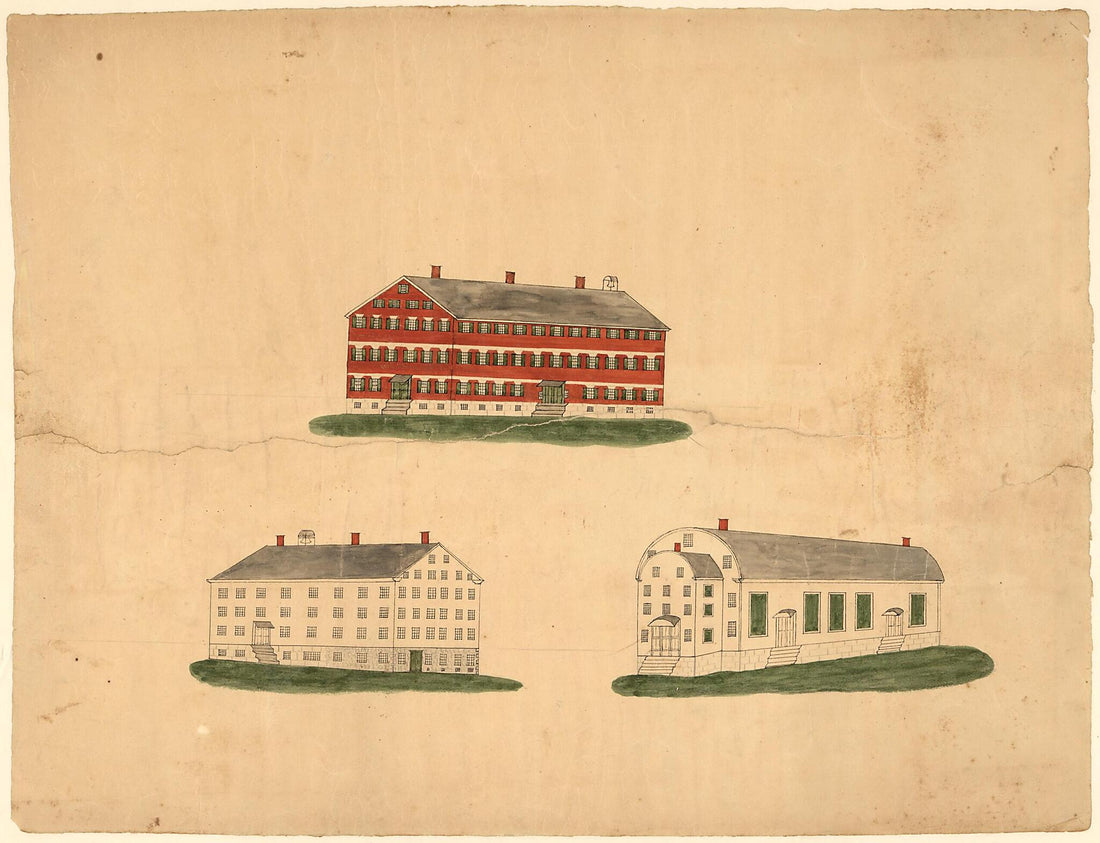 This old map of A Plan of Alfred, Maine from 1845 was created by Joshua H. Bussell in 1845