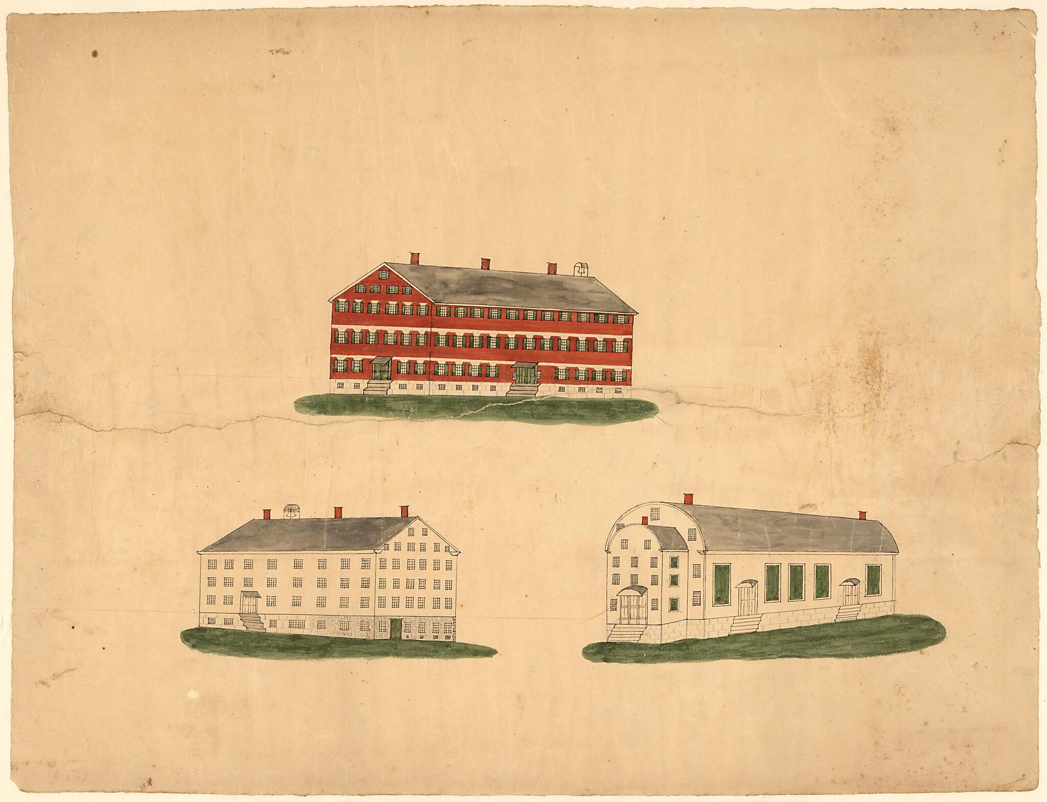 This old map of A Plan of Alfred, Maine from 1845 was created by Joshua H. Bussell in 1845